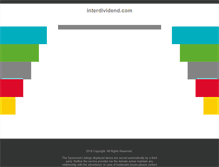 Tablet Screenshot of interdividend.com